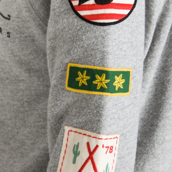 REVOLVE Junk Food ✦ Patches Cropped Sweatshirt ✦ Crew Neck Sweater - Picture 5 of 6